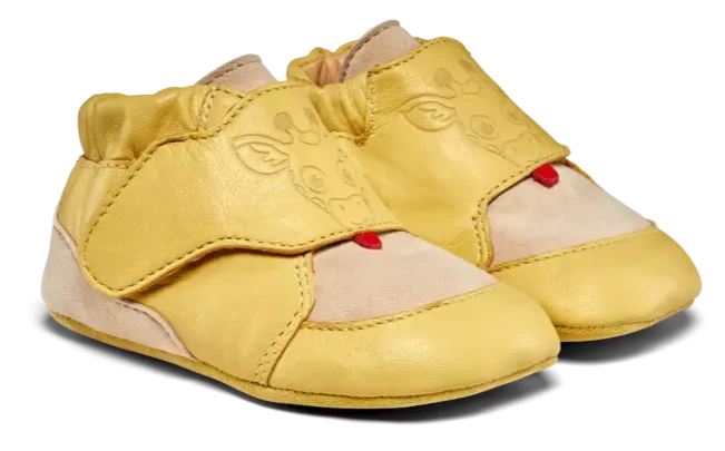 Affenzahn Krabbelschuh Leder Crawly Giraffe