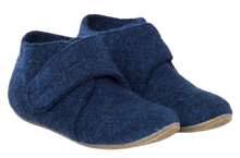 Lade das Bild in den Galerie-Viewer, Gottstein Hausschuhe Juno Ink Blue Mele
