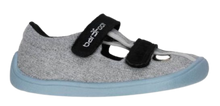 Lade das Bild in den Galerie-Viewer, BAR3FOOT Elf Denver Sandale Grau-Schwarz
